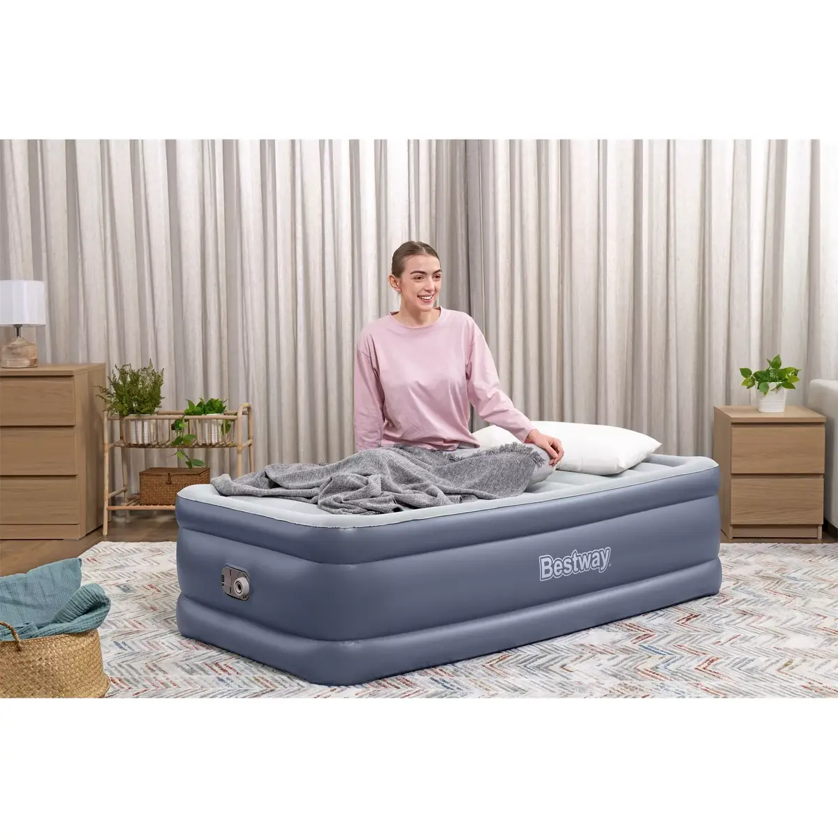 Надувной матрас Bestway Tritech Twin с встроенным насосом Photo 7