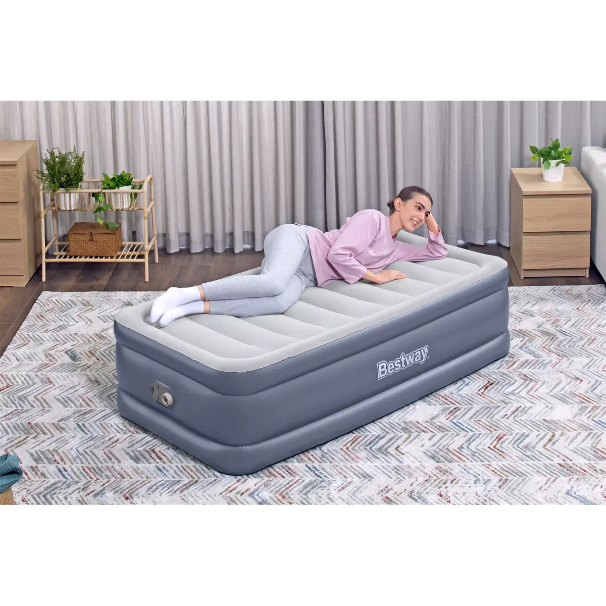 Надувной матрас Bestway Tritech Twin с встроенным насосом Photo 15