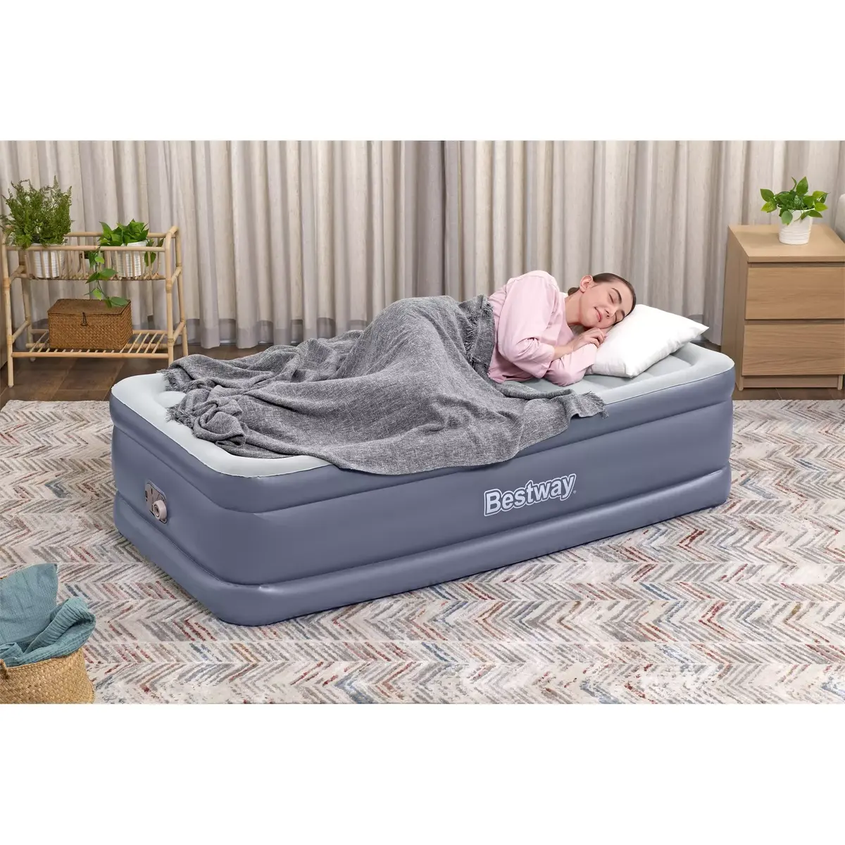 Надувной матрас Bestway Tritech Twin с встроенным насосом Photo 17