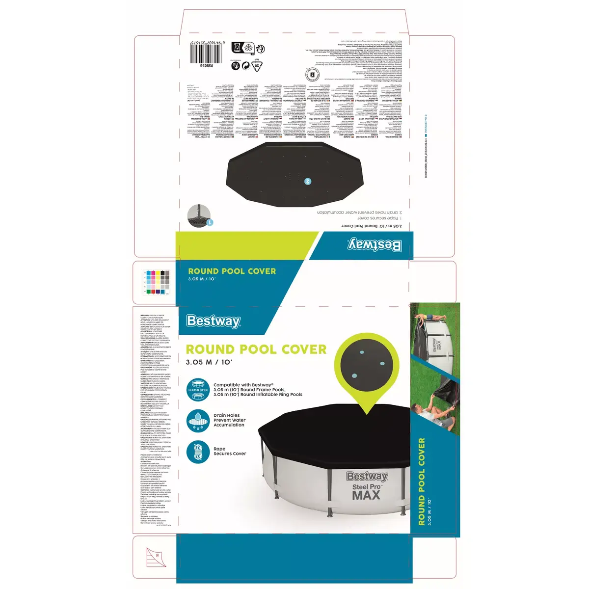 Pool safety cover Bestway 3.05 m Photo 8