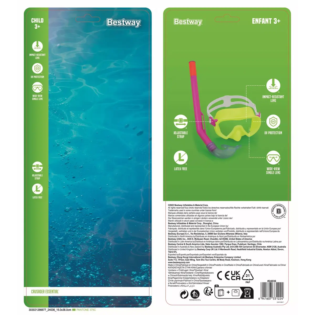Bestway Crusader Essential Kids 3+ — набор для снорклинга Photo 32