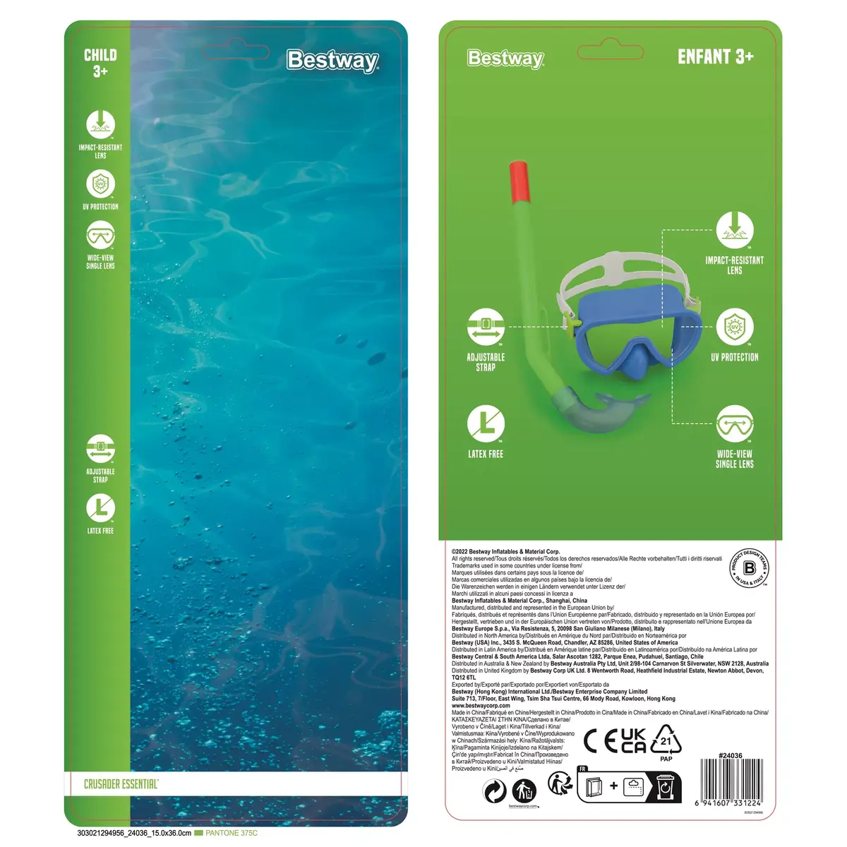 Bestway Crusader Essential Kids 3+ — набор для снорклинга Photo 34