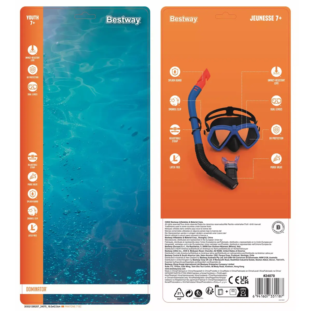 Snorkel Mask Bestway Dominator Kids 7+ Photo 32
