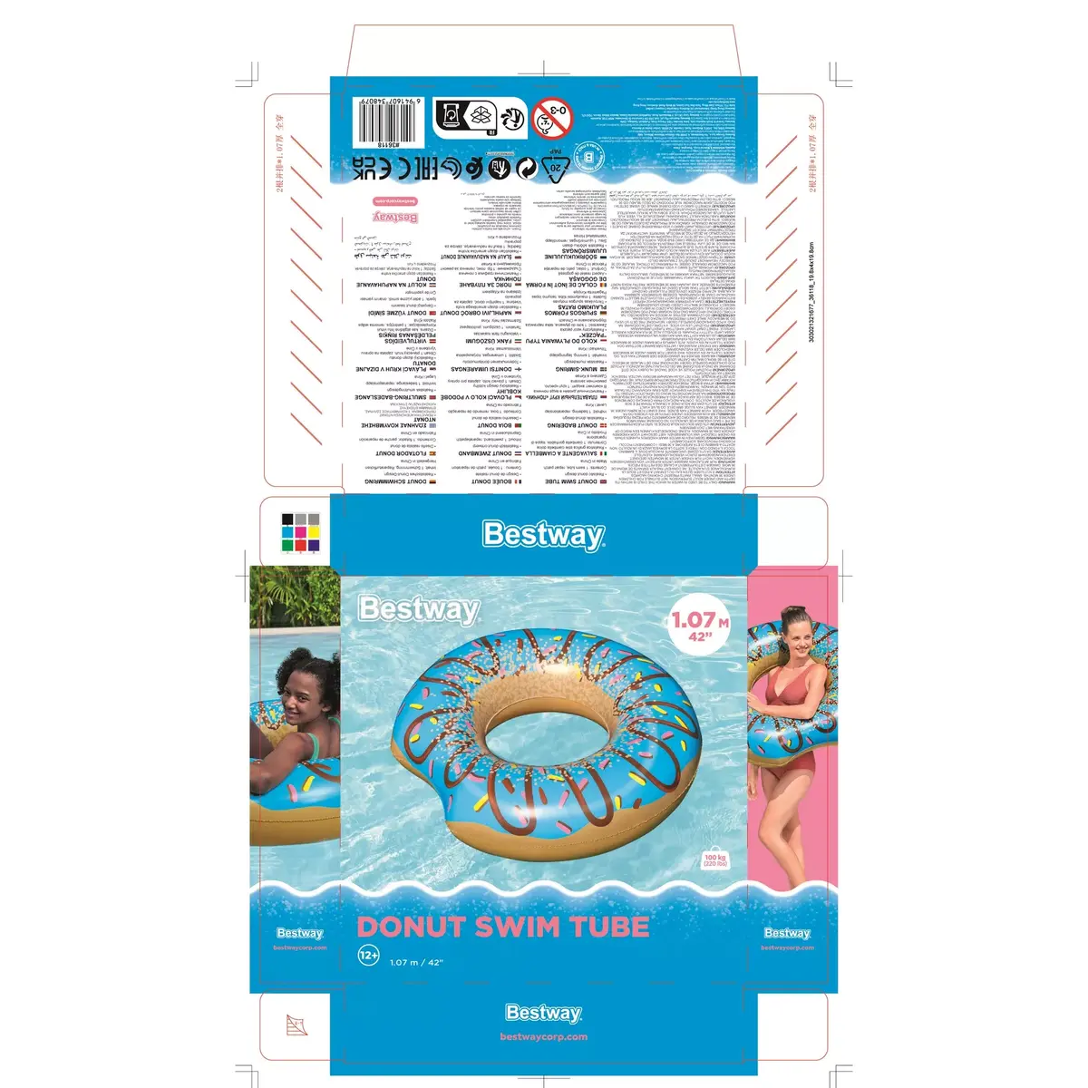 Надувной круг Bestway Donut Kids Swim Tube 1,07 м Photo 18