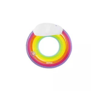 Надувной круг Bestway Rainbow Dreams 1,07 м, разноцветный плавательный тюбинг для детей