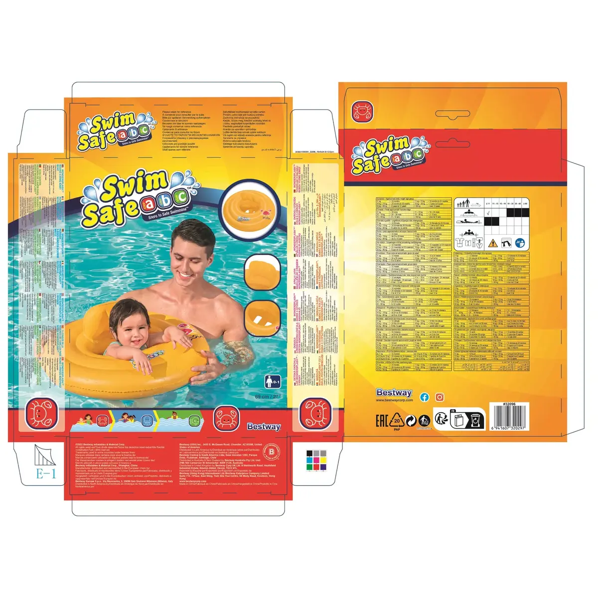 Надувная детская лодка Bestway Swim Safe WonderSplash 69 см Photo 14