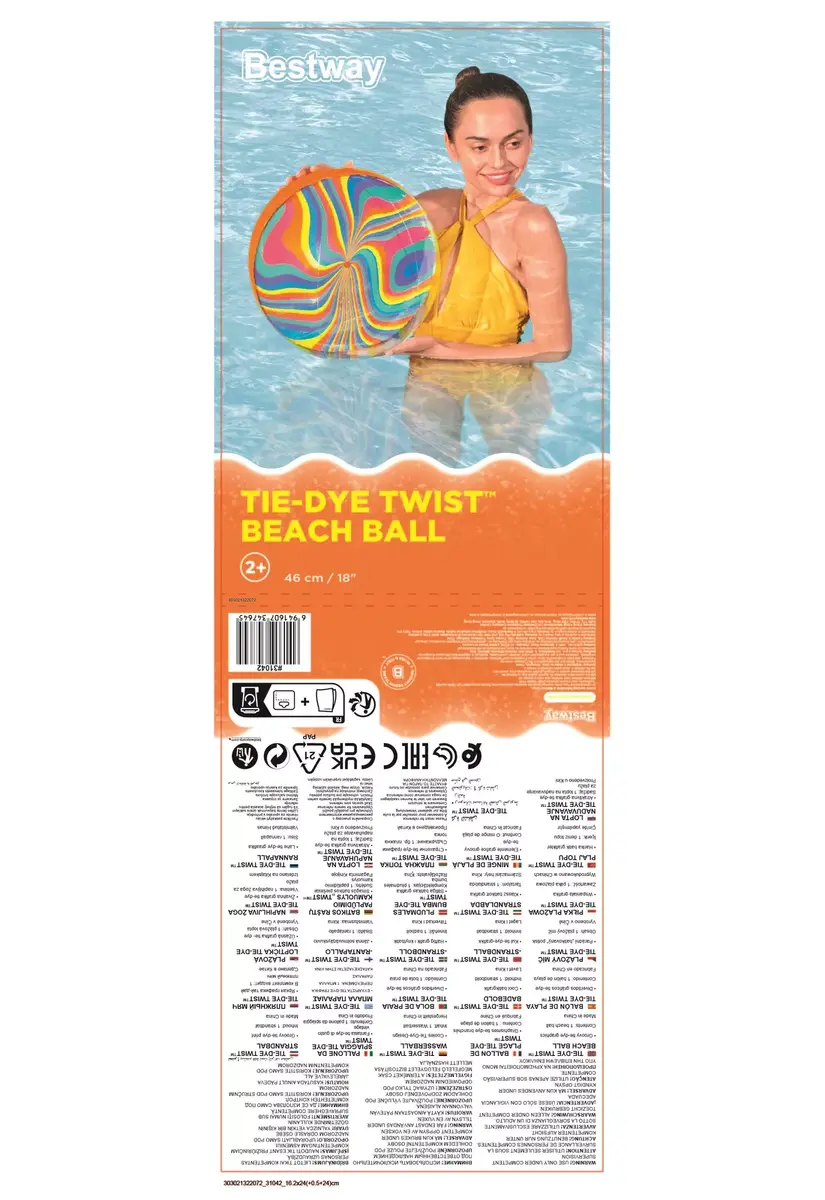 Bestway Tie-Dye Twist 46 см надувной мяч Photo 7