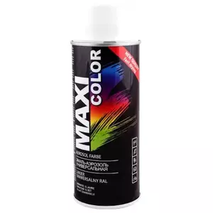 Аэрозольная краска Maxi Color RAL 9010 400 мл — белая матовая