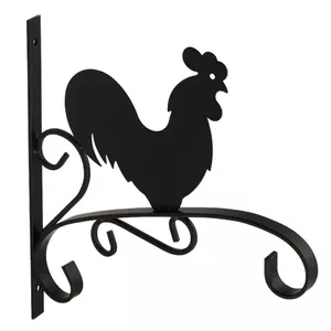 Dekoratīva konsole VELANO Velano UK Rooster Black 8154231 — konsoles galds, melns pārklājums