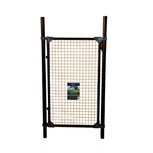 Ворота 1 м x 1.2 м BESK 9071373 коричневые с фиксатором и 2 ручками