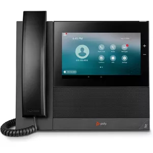 IP-телефон POLY CCX 600 черный проводной 24 линии 7" LCD