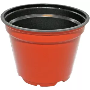 Flower pots BESK round brown 13 cm, pack of 10
