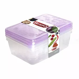 Storage container Branq 8113533 set of 3 – food storage containers, stackable, reusable