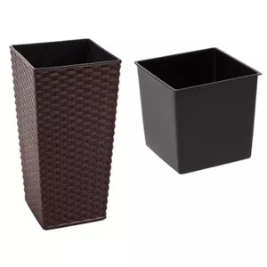 Цветочный горшок LAMELA Finezja rattan 35×35×68 см Photo 1