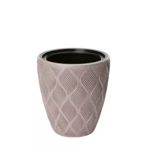 Puķu pods FORM_PLASTIC Flow 30 cm, plastmasa, 15.5 L, brūns