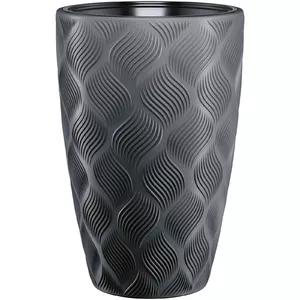 Горшок для растений FORM_PLASTIC Flow Slim 30 см, объем 24 л, черный