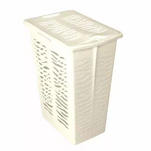 Laundry basket Branq 30L Zebra Vanilla — 30 L capacity, plastic ventilated design