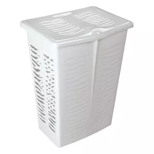 Laundry basket Branq 8140317 — 42 L capacity, white with zebra design