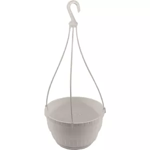 Hanging flower pot FORM_PLASTIC Europa 25 cm, white
