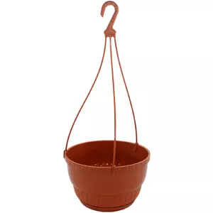 Hanging Flower Pot FORM_PLASTIC Europa 25 cm Terracotta
