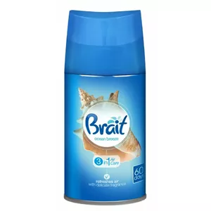 Автодозатор освежителя воздуха Brait Ocean Breeze, сменный баллон 250 мл