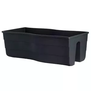 Balkona kaste FORM_PLASTIC Wave 60 cm, melna
