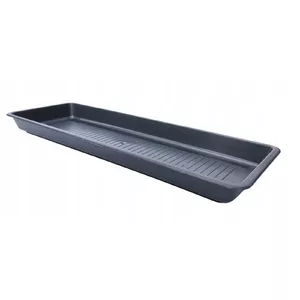 Balcony planter 50 cm, antracite, durable outdoor flower container