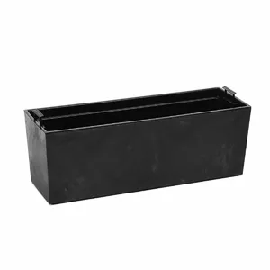 Flower box LAMELA Begonia 190×560 mm dark grey
