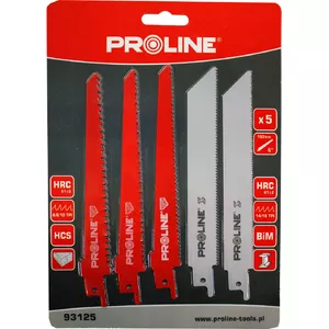 Дисковые полотна Proline 5931252 для древесины и металла, набор 5 шт.