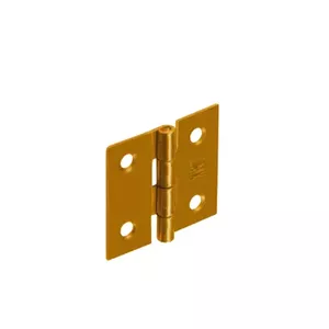 Hinge DMX 30x29x1.0 mm steel with brass finish, pack of 10