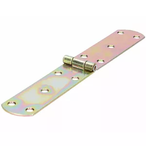Door hinge DMX 250×38×2.5 mm steel with brass finish