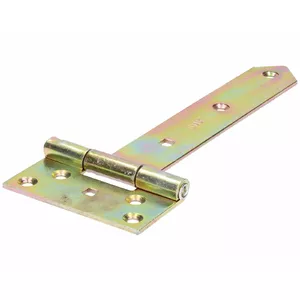 Gate hinge DMX ZB 200x45x90x3.0 mm steel with brass finish