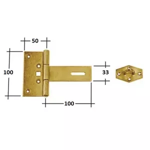 Петля DMX ZZBR 100x50x100 мм стальная для дверей и ворот
