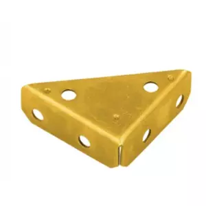 Corner bracket DMX NS 100, 100×100×28 mm, 2.3 mm colored metal