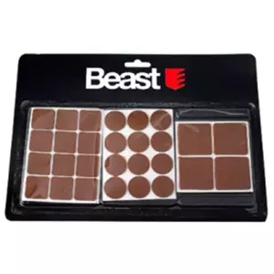 Felt Furniture Pads set by Beast, model 9056240 — brown, 28 pieces