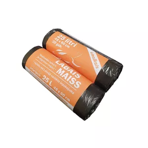 Trash Bags Labais maiss 25L Black 48x60 cm 10 µm, pack with MPN 5330193