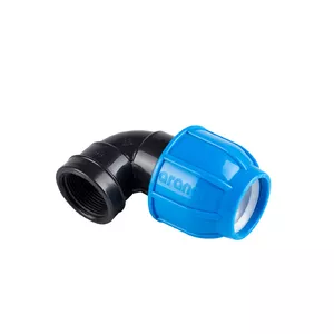 Elbow PE 32x1F Arangül 9062920 — polyethylene pipe fitting 32 mm to 1" female