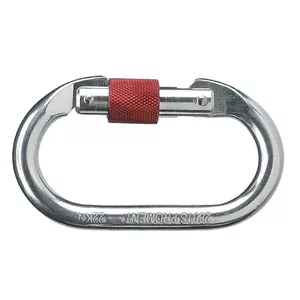 Carabiner screw delta plus 17 mm — safety connector for fall protection and rigging