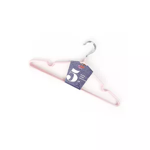 BESK metal clothes hanger 40×20 cm, set of 5, pink