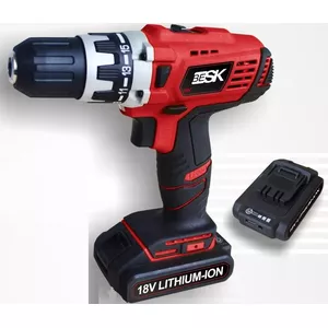 Cordless screwdriver BESK BCD18Li-2 18V with 2 batteries