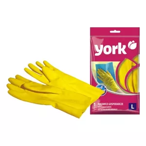 Rubber Gloves York L 12 (model 5001706) — size L, pack of 12