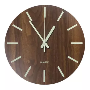 Настенные часы BESK 9121368 — 30 см, светящийся циферблат, корпус MDF