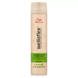 Лак для волос Wella Wellaflex Ultra Strong Flexible 250 мл — сверхсильная фиксация, гибкая текстура