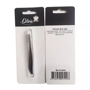 Tweezers 9 cm model 9095096 — precision metal tweezers, 9 cm length