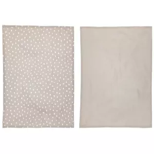 Kitchen towel set, 2 pcs, 50×70 cm, beige — 6213866