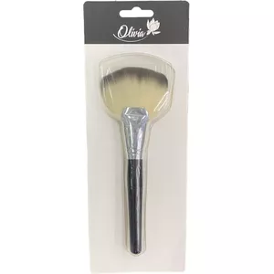Cosmetic brush fan 18.5 cm, model 9095362 — fan-shaped makeup brush for face and body