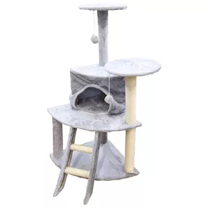 Cat house BESK 9120781 with scratching post, 47×47×102 cm