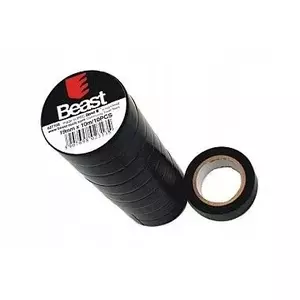 Izolācijas lente Beast 8023135 19 mm x 10 m melna — iepakojums 10 gab.