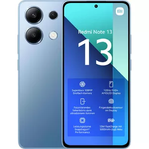 Xiaomi Redmi Note 13 16,9 cm (6.67") Hibrīda duālā SIM Android 13 4G USB Veids-C 6 GB 128 GB 5000 mAh Zils