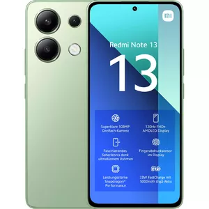 Xiaomi Redmi Note 13 16,9 cm (6.67") Гибридный слот для двух SIM-карт Android 13 4G USB Type-C 6 GB 128 GB 5000 mAh Зеленый, Мятный цвет